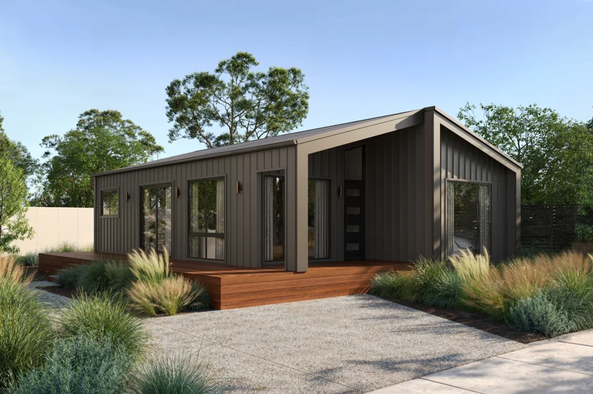 Shoreham 9 - 2 Bedroom Design - Modern Gable Facade - Side